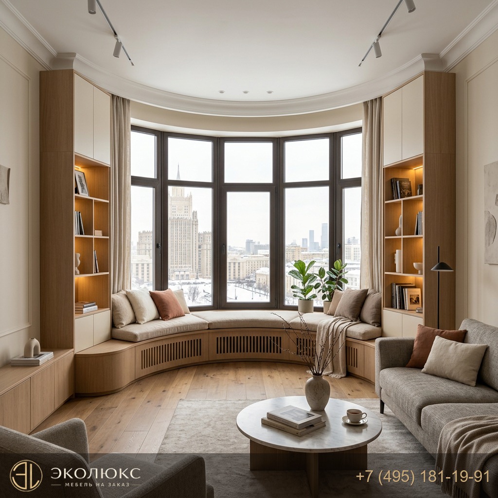 Мебель для квартиры с эркером